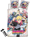 oruto Ninja Squad posteljina 140×200 cm, 63x63 cm Microfibra