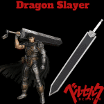 BERSERK DRGON SLAYER METALNI MAČ 145 CM