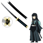 Demon Slayer Muichiro metalna mini katana verzija od 45 cm