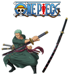 Zoro Shusui sa skroz crnom ručkom metalna katana 106 cm