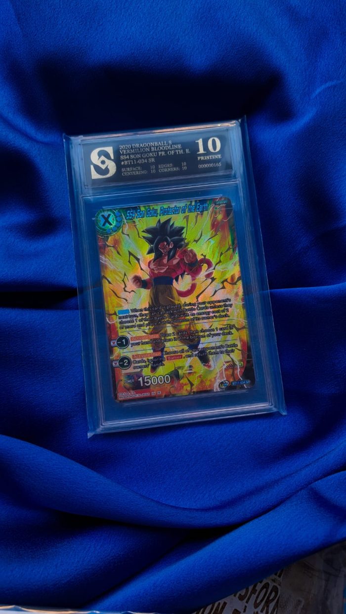 Dragona Ball SS4 SON GOKU kolekcionarska ocjenjena karta