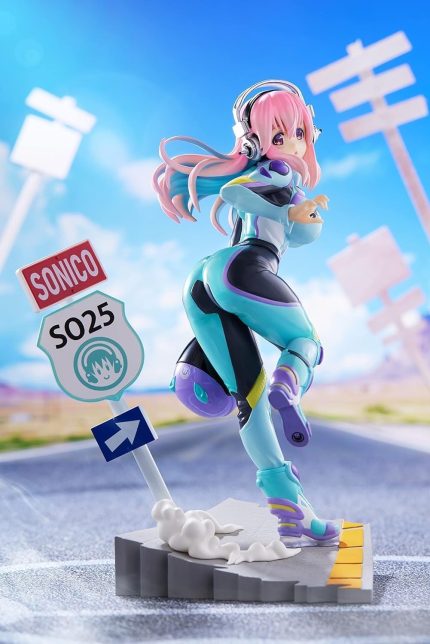Super Sonico Non-Scale Tenitol Figura 18 cm
