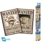 ONE PIECE Set od 2 Postera 52x38 Wanted Luffy i Zoro