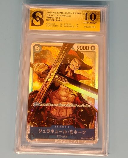 One Piece Dracule Mihawk kolekcionarska ocjenjena karta