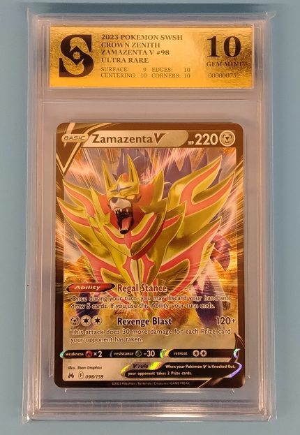 Pokemon Zamazenta V kolekcionarska ocjenjena karta