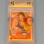 One Piece Luffy kolekcionarska ocjenjena kartica