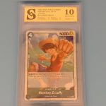 One Piece Luffy kolekcionarska ocjenjena karta