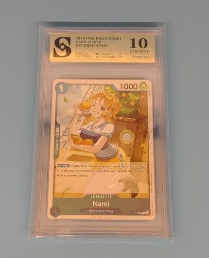 One Piece Nami kolekcionarska ocjenjena karta