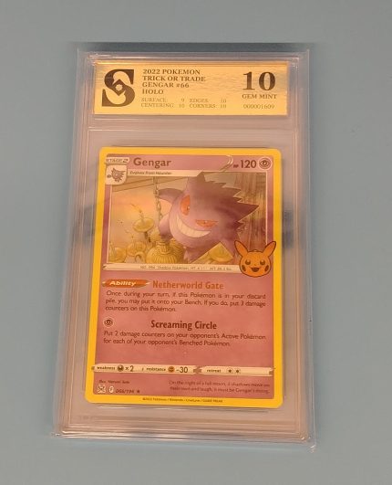Pokemon Gengar kolekcionarska ocjenjena kartica