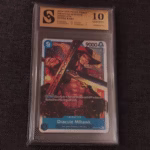 One Piece Dracule Mihawk kolekcionarska ocjenjena kartica