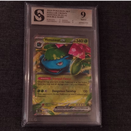 Pokemon Venusaur Ex kolekcionarska ocjenjena kartica
