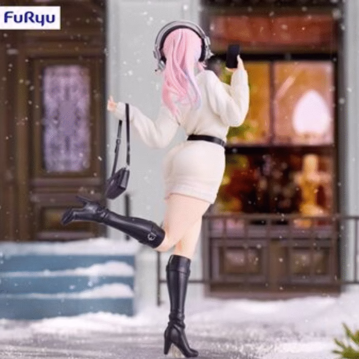 Super Sonico Winter Memory figura 21 cm