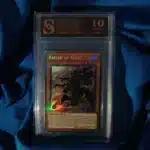 Yu Gi Oh Fallen of Albaz kolekcionarska ocjenjena karta