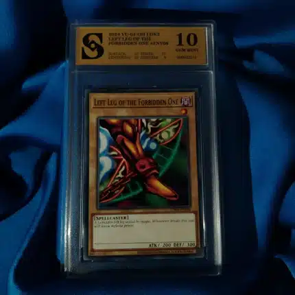 Yu Gi Oh Left Leg of The Forbidden One kolekcionarska ocjenjena karta