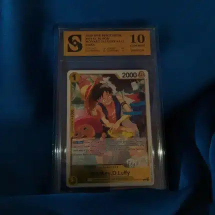 One Piece Luffy kolekcionarska ocijenjena karta