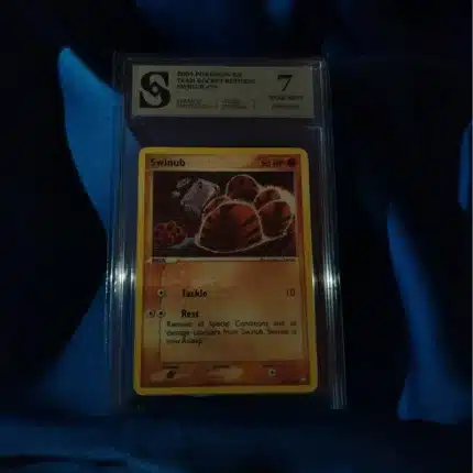 Pokemon Swinub kolekcionarska ocjenjena karta
