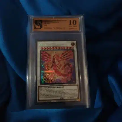 Yu Gi Oh Crimson Dragon kolekcionarska ocjenjena karta