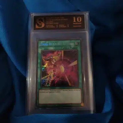 Yu Gi Oh Dark Burning Attack kolekcionarska ocjenjena karta