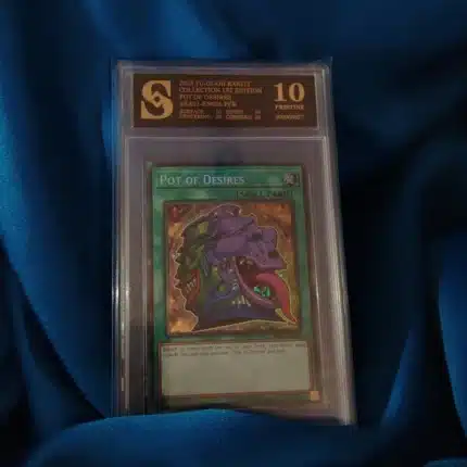 Yu Gi Oh Pot Of Desires kolekcionarska ocjenjena karta