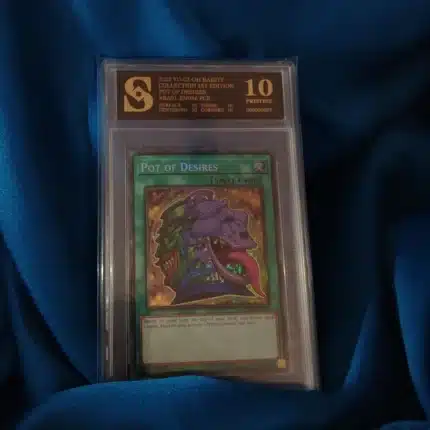 Yu Gi Oh Pot of Desires kolekcionarska ocjenjena karta