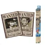 One Piece Wanted Mihawk & Crocodile set od 2 postera 52x38cm