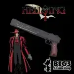 METALNA REPLIKA HELLSING ALUCARDOV PIŠTOLJ+STALAK
