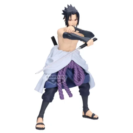 Banpresto Naruto Shippuden Sasuke Uchiha Grandista figura 24cm