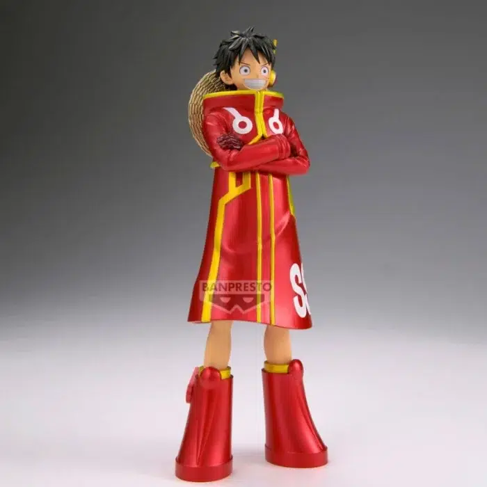 Banpresto One Piece Monkey D. Luffy figura DXF The Grandline Series metalic 16cm