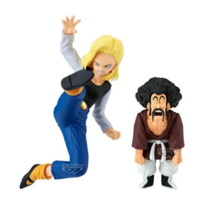 Banpresto Dragon Ball Z Match Makers Android 18 & Mr. Satan set 2 figure 11-8cm
