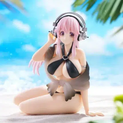 FURYU SUPER SONICO SONICO SWIMSUIT VER BLACK FIGURA 10CM